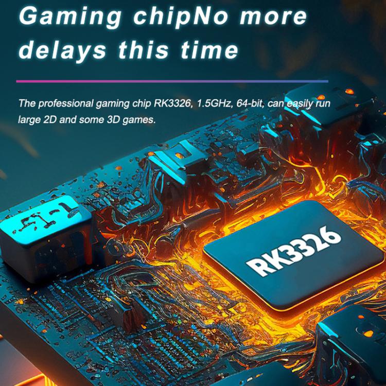 Portable Open Source GBA/FC Arcade Handheld Game Console, Size: 128G(Transparent Gray) by bashfashion