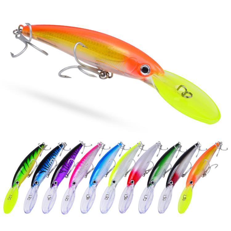 PROBEROS DW627 Long-Distance Casting Large Minnow Lure Fishing Bionic Bait, Style: C(17cm/32g) by PROBEROS