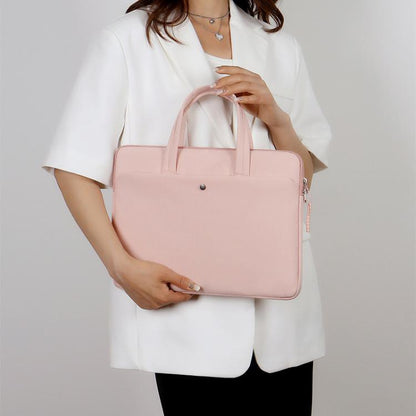 15-15.6inch Universal Laptop Bag Briefcase Multifunctional Shockproof Computer Bag, Color: Black by bashfashion