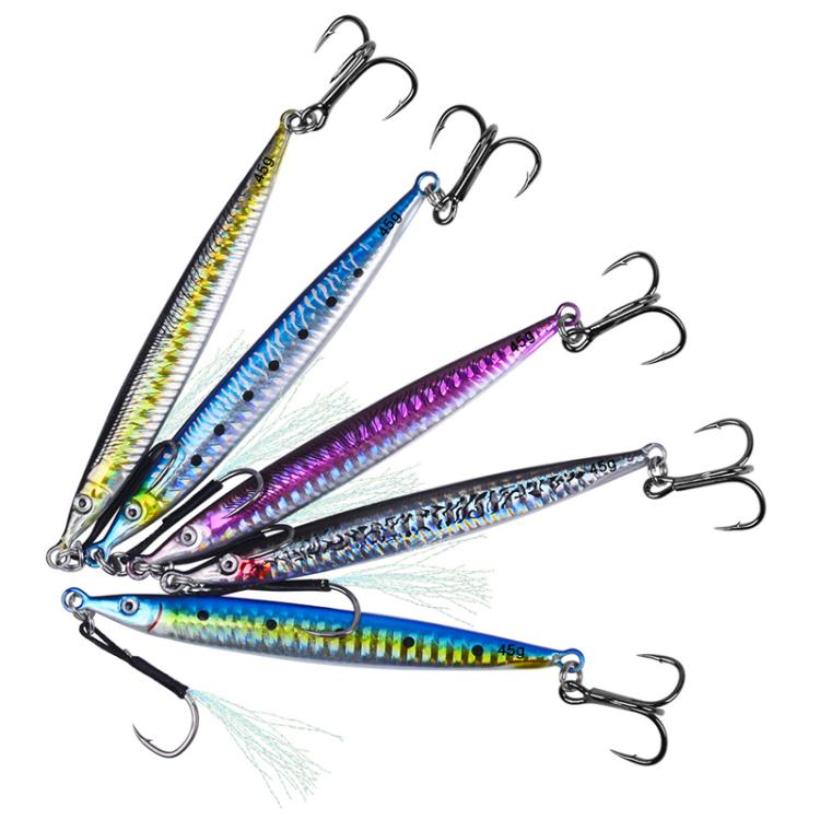 17G PROBEROS LF151 Long-Distance Casting Sinking Lure 3D Fast-Draw Sea Fishing Mackerel Hook(D) by PROBEROS
