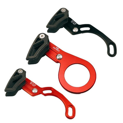 Bicycle Front Derailleur Single-Plate Positive Negative Tooth Chain Guide, Color: BB Center Shaft Model Red by BIKERSAY