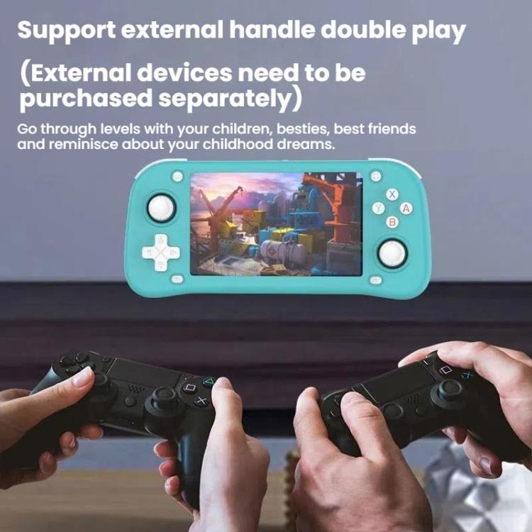 XF43 Retro Handheld Game Console Open Source 4.3 Inch Large Screen Gaming Video Players Console 64G(Gray) by bashfashion