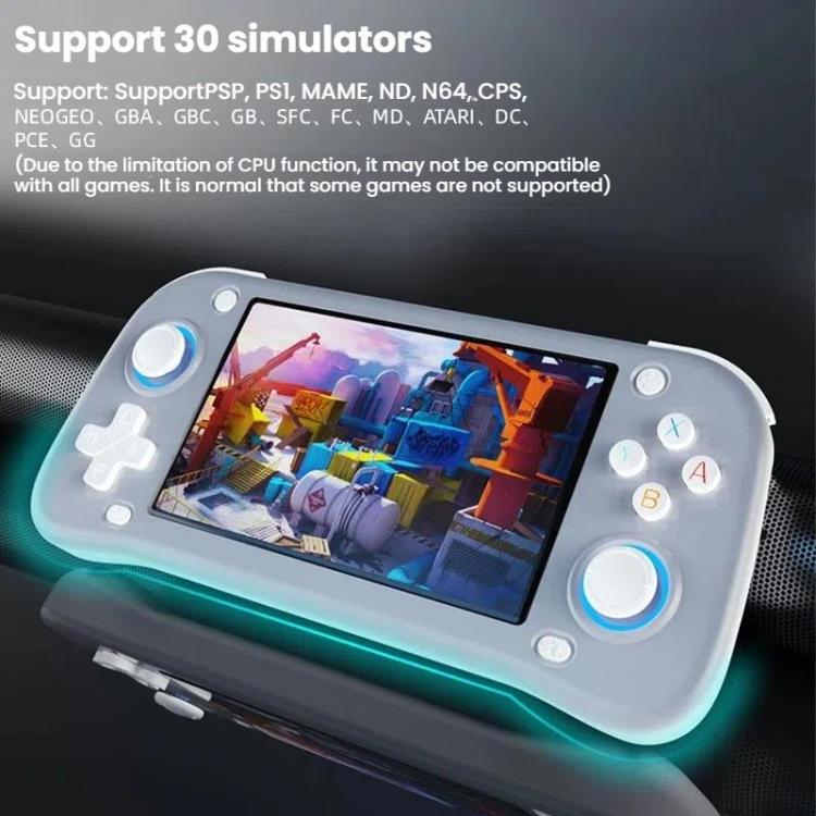 XF43 Retro Handheld Game Console Open Source 4.3 Inch Large Screen Gaming Video Players Console 64G(Gray) by bashfashion