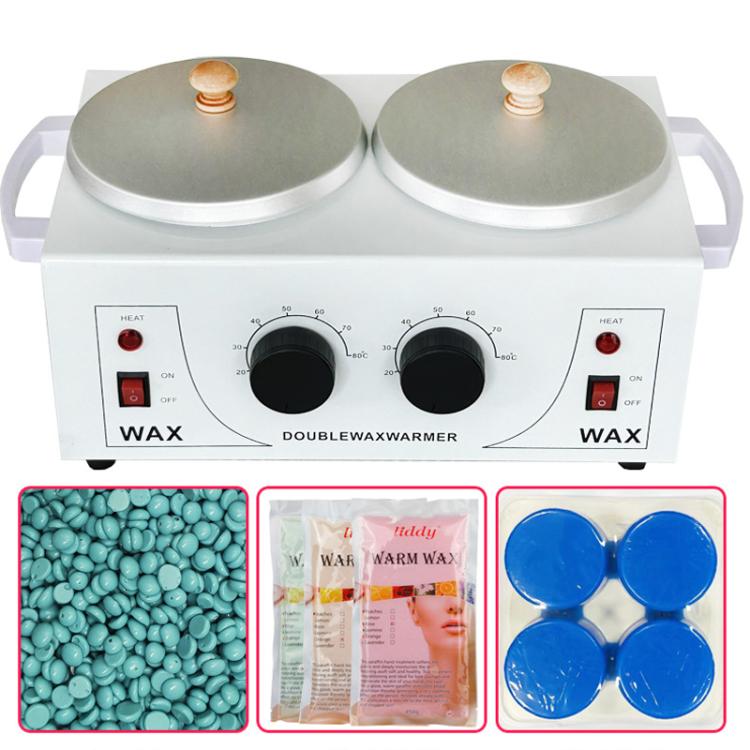 Double Pots Chocolate Melt Machine Temperature Control Hand Wax Machine Hand Heat Stirring Tool(UK Plug) by bashfashion