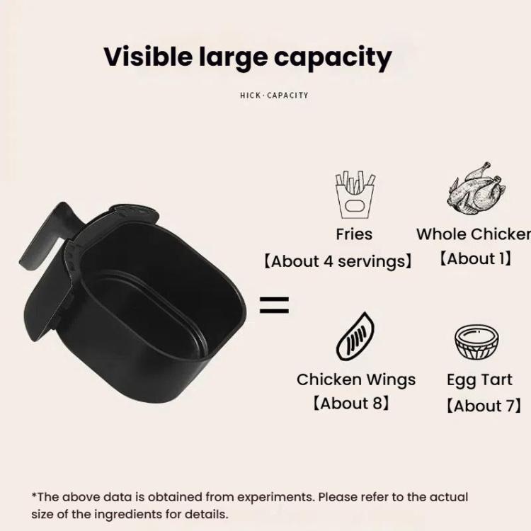 10L Large Capacity Air Fryer Multifunctional Electric Fryer French Fry Maker, EU Plug, Style: Dual-control Mechanical Visible by bashfashion