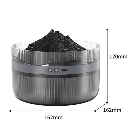 2L Volcanic Essential Oil Diffuser Humidifier Large Capacity Aromatherapy Mist Diffuser Top-Fill Water Tank(Black) by bashfashion