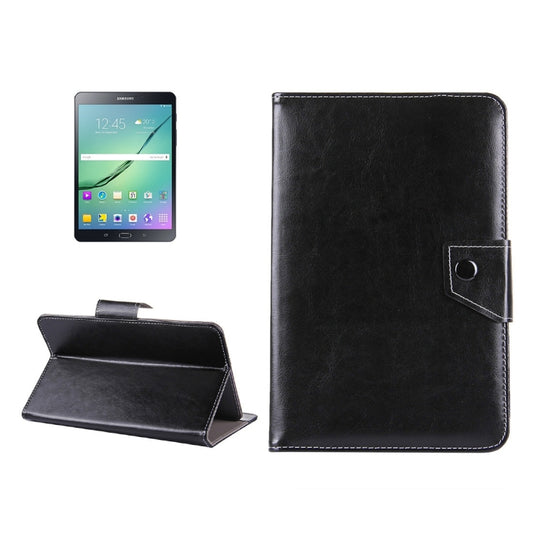 8 inch Tablets Leather Case Crazy Horse Texture Protective Case Shell with Holder for Galaxy Tab S2 8.0 T715 / T710, Cube U16GT, ONDA Vi30W, Teclast P86(Black) by bashfashion